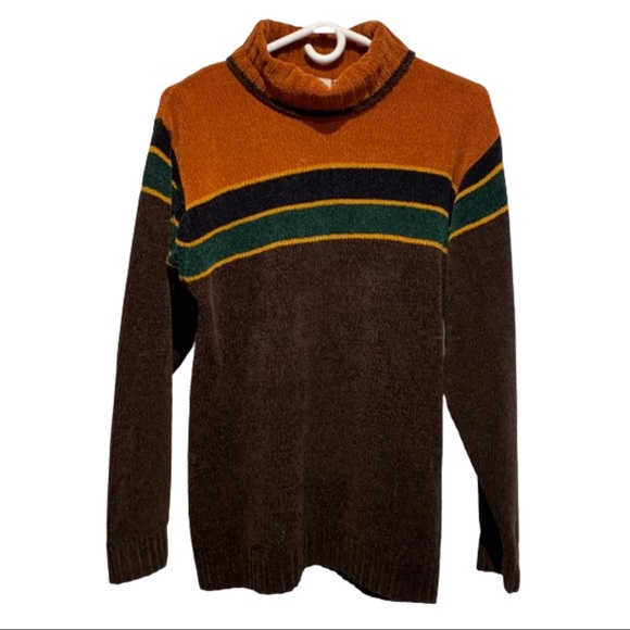 Vintage Grandpa Knit Sweater Autumn Colours - Picture 1 of 6